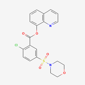 QUINOLIN-8-YL 2-CHLORO-5-(MORPHOLINE-4-SULFONYL)BENZOATE