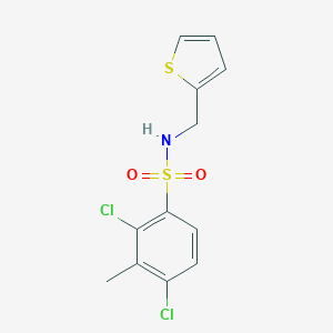 [(2,4-Dichloro-3-methylphenyl)sulfonyl](2-thienylmethyl)amine