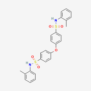 molecular formula C26H24N2O5S2 B3454006 4,4'-oxybis[N-(2-methylphenyl)benzenesulfonamide] 