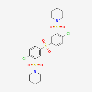 1,1'-{sulfonylbis[(6-chloro-3,1-phenylene)sulfonyl]}dipiperidine