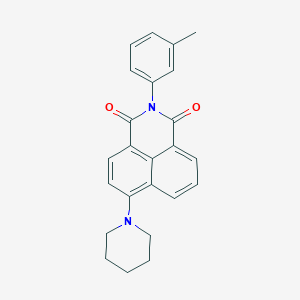 2-(3-methylphenyl)-6-(1-piperidinyl)-1H-benzo[de]isoquinoline-1,3(2H)-dione