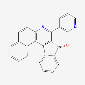 molecular formula C25H14N2O B3454045 8-(3-PYRIDYL)-9H-BENZO[F]INDENO[2,1-C]QUINOLIN-9-ONE 