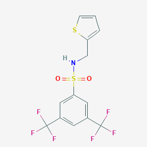 molecular formula C13H9F6NO2S2 B345405 {[3,5-Bis(trifluoromethyl)phenyl]sulfonyl}(2-thienylmethyl)amine CAS No. 661471-64-3
