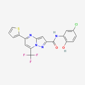 N-(5-chloro-2-hydroxyphenyl)-5-(thiophen-2-yl)-7-(trifluoromethyl)pyrazolo[1,5-a]pyrimidine-2-carboxamide