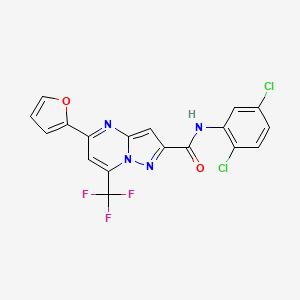 N-(2,5-dichlorophenyl)-5-(2-furyl)-7-(trifluoromethyl)pyrazolo[1,5-a]pyrimidine-2-carboxamide