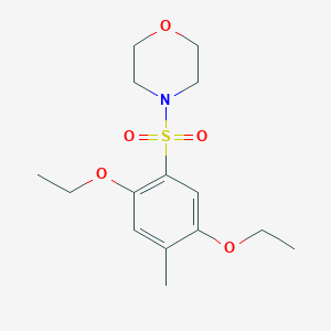 molecular formula C15H23NO5S B345416 4-(2,5-Diethoxy-4-methylphenyl)sulfonylmorpholine CAS No. 873587-09-8