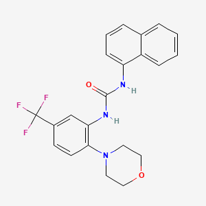 1-[2-Morpholin-4-yl-5-(trifluoromethyl)phenyl]-3-naphthalen-1-ylurea