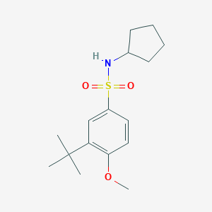 {[3-(Tert-butyl)-4-methoxyphenyl]sulfonyl}cyclopentylamine