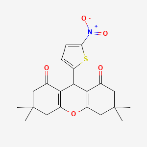 3,3,6,6-tetramethyl-9-(5-nitro-2-thienyl)-3,4,5,6,7,9-hexahydro-1H-xanthene-1,8(2H)-dione