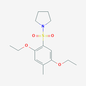 1-(2,5-Diethoxy-4-methylphenyl)sulfonylpyrrolidine