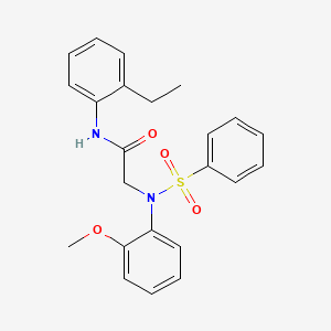 N~1~-(2-ethylphenyl)-N~2~-(2-methoxyphenyl)-N~2~-(phenylsulfonyl)glycinamide