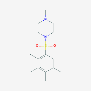 molecular formula C15H24N2O2S B345430 1-Methyl-4-(2,3,4,5-tetramethylphenyl)sulfonylpiperazine CAS No. 873680-74-1