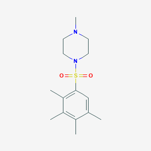 molecular formula C15H24N2O2S B345430 1-Methyl-4-(2,3,4,5-tetramethylbenzenesulfonyl)piperazine CAS No. 873680-74-1