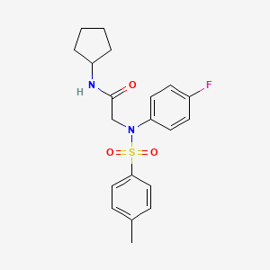 N-cyclopentyl-2-(4-fluoro-N-(4-methylphenyl)sulfonylanilino)acetamide