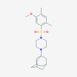 molecular formula C23H34N2O3S B345432 1-(1-Adamantyl)-4-[(5-methoxy-2,4-dimethylphenyl)sulfonyl]piperazine CAS No. 681852-37-9