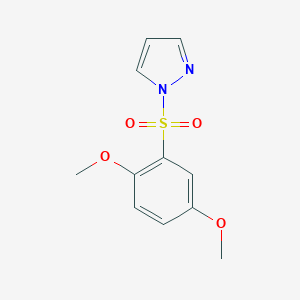 molecular formula C11H12N2O4S B345433 1-(2,5-Dimethoxyphenyl)sulfonylpyrazole CAS No. 702651-22-7