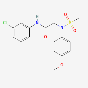 N~1~-(3-chlorophenyl)-N~2~-(4-methoxyphenyl)-N~2~-(methylsulfonyl)glycinamide