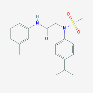 N~2~-(4-isopropylphenyl)-N~1~-(3-methylphenyl)-N~2~-(methylsulfonyl)glycinamide