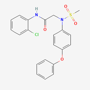 N~1~-(2-chlorophenyl)-N~2~-(methylsulfonyl)-N~2~-(4-phenoxyphenyl)glycinamide