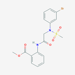methyl 2-{[N-(3-bromophenyl)-N-(methylsulfonyl)glycyl]amino}benzoate