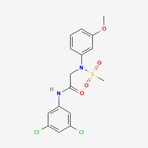 N~1~-(3,5-dichlorophenyl)-N~2~-(3-methoxyphenyl)-N~2~-(methylsulfonyl)glycinamide