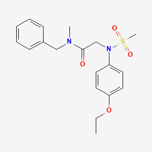 molecular formula C19H24N2O4S B3454451 N~1~-benzyl-N~2~-(4-ethoxyphenyl)-N~1~-methyl-N~2~-(methylsulfonyl)glycinamide 