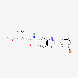 N-[2-(3-bromophenyl)-1,3-benzoxazol-5-yl]-3-methoxybenzamide