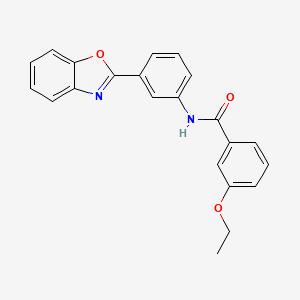 molecular formula C22H18N2O3 B3454483 N-[3-(1,3-benzoxazol-2-yl)phenyl]-3-ethoxybenzamide 