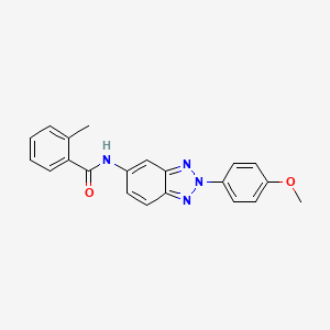 N-[2-(4-methoxyphenyl)-2H-1,2,3-benzotriazol-5-yl]-2-methylbenzamide