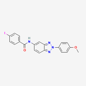4-iodo-N-[2-(4-methoxyphenyl)-2H-1,2,3-benzotriazol-5-yl]benzamide