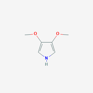 molecular formula C6H9NO2 B034545 3,4-dimethoxy-1H-pyrrole CAS No. 105935-07-7