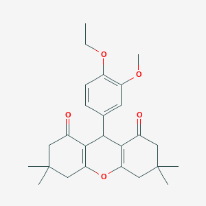 molecular formula C26H32O5 B3454518 9-(4-ethoxy-3-methoxyphenyl)-3,3,6,6-tetramethyl-3,4,5,6,7,9-hexahydro-1H-xanthene-1,8(2H)-dione 