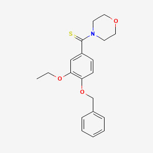 4-{[4-(benzyloxy)-3-ethoxyphenyl]carbonothioyl}morpholine
