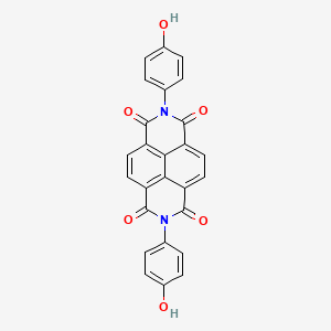 molecular formula C26H14N2O6 B3454569 2,7-bis(4-hydroxyphenyl)benzo[lmn]-3,8-phenanthroline-1,3,6,8(2H,7H)-tetrone 