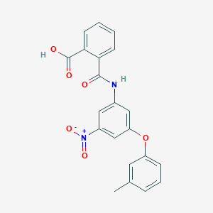 2-({[3-(3-methylphenoxy)-5-nitrophenyl]amino}carbonyl)benzoic acid