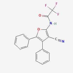 N-(3-cyano-4,5-diphenyl-2-furyl)-2,2,2-trifluoroacetamide