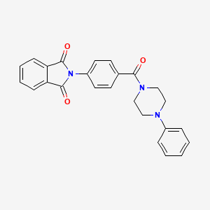 2-[4-(4-PHENYLPIPERAZINE-1-CARBONYL)PHENYL]-2,3-DIHYDRO-1H-ISOINDOLE-1,3-DIONE