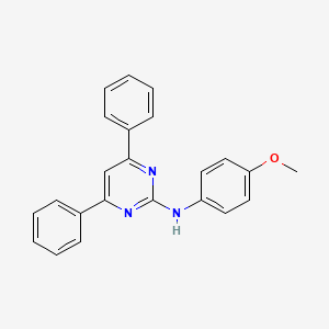 molecular formula C23H19N3O B3454623 N-(4-methoxyphenyl)-4,6-diphenylpyrimidin-2-amine 