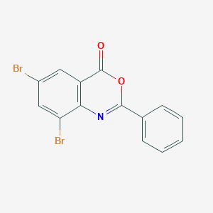 molecular formula C14H7Br2NO2 B3454645 6,8-dibromo-2-phenyl-4H-3,1-benzoxazin-4-one CAS No. 67090-34-0