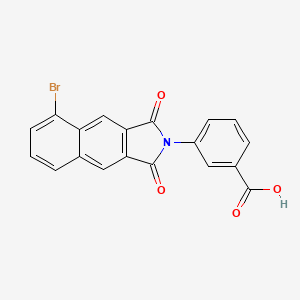 molecular formula C19H10BrNO4 B3454649 3-(5-bromo-1,3-dioxo-1,3-dihydro-2H-benzo[f]isoindol-2-yl)benzoic acid 