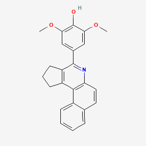 4-(2,3-dihydro-1H-benzo[f]cyclopenta[c]quinolin-4-yl)-2,6-dimethoxyphenol