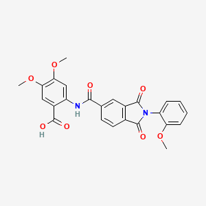 4,5-dimethoxy-2-({[2-(2-methoxyphenyl)-1,3-dioxo-2,3-dihydro-1H-isoindol-5-yl]carbonyl}amino)benzoic acid