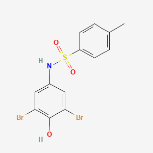 molecular formula C13H11Br2NO3S B3454686 N-(3,5-dibromo-4-hydroxyphenyl)-4-methylbenzenesulfonamide CAS No. 90264-13-4