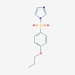 molecular formula C12H14N2O3S B345469 1-(4-Propoxyphenyl)sulfonylimidazole CAS No. 898644-54-7