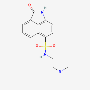 N-[2-(dimethylamino)ethyl]-2-oxo-1,2-dihydrobenzo[cd]indole-6-sulfonamide