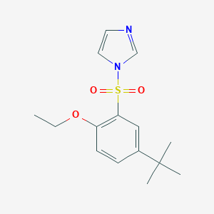 molecular formula C15H20N2O3S B345472 1-(5-Tert-butyl-2-ethoxyphenyl)sulfonylimidazole CAS No. 898644-64-9