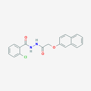 2-chloro-N'-[(2-naphthyloxy)acetyl]benzohydrazide