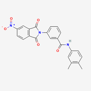 N-(3,4-dimethylphenyl)-3-(5-nitro-1,3-dioxo-1,3-dihydro-2H-isoindol-2-yl)benzamide