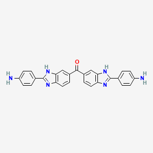 molecular formula C27H20N6O B3454821 bis[2-(4-aminophenyl)-1H-benzimidazol-5-yl]methanone 