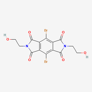 4,8-dibromo-2,6-bis(2-hydroxyethyl)pyrrolo[3,4-f]isoindole-1,3,5,7(2H,6H)-tetrone